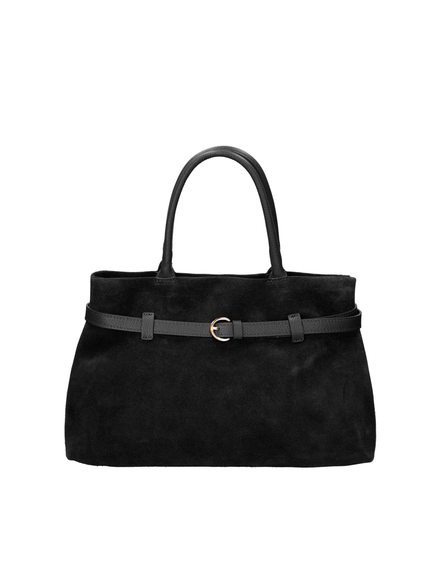 Borsa a Mano in Vera Pelle Nero