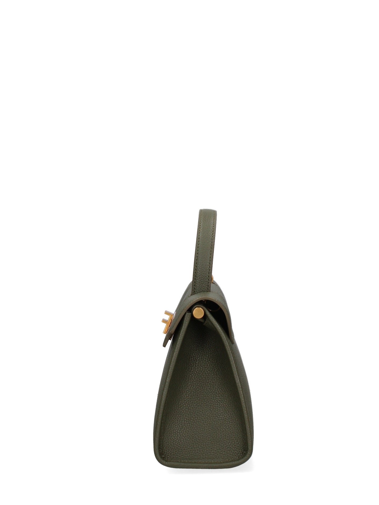 Borsa a Mano in Vera Pelle Verde