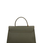 Borsa a Mano in Vera Pelle Verde