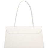 Borsa a Mano in Vera Pelle Bianco