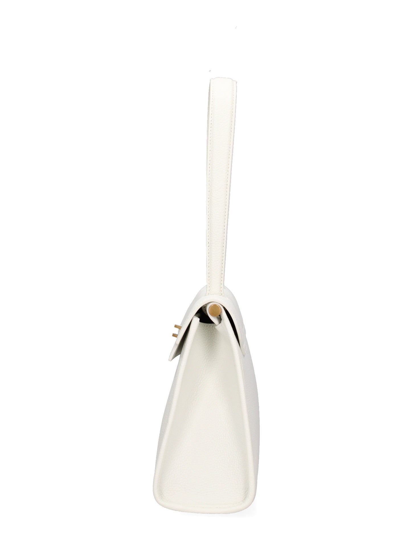 Borsa a Mano in Vera Pelle Bianco