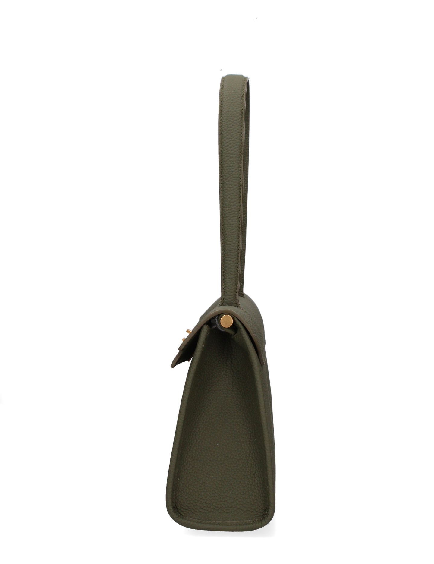 Borsa a Mano in Vera Pelle Verde
