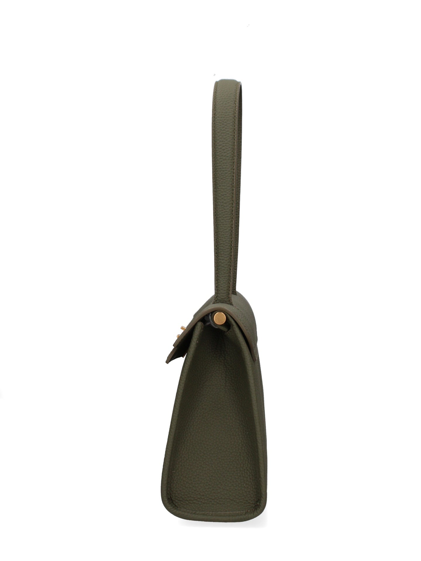 Borsa a Mano in Vera Pelle Verde