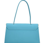 Borsa a Mano in Vera Pelle Blu Scuro