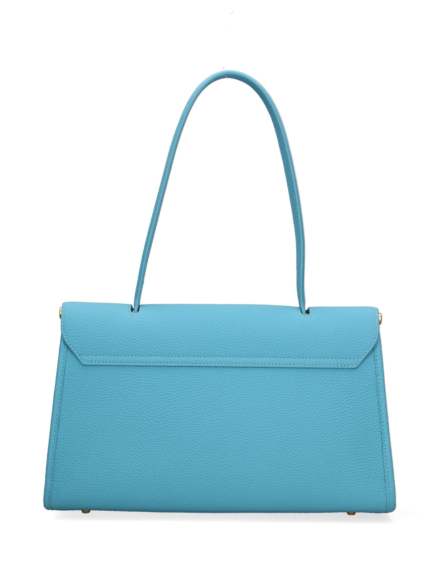 Borsa a Mano in Vera Pelle Blu Scuro