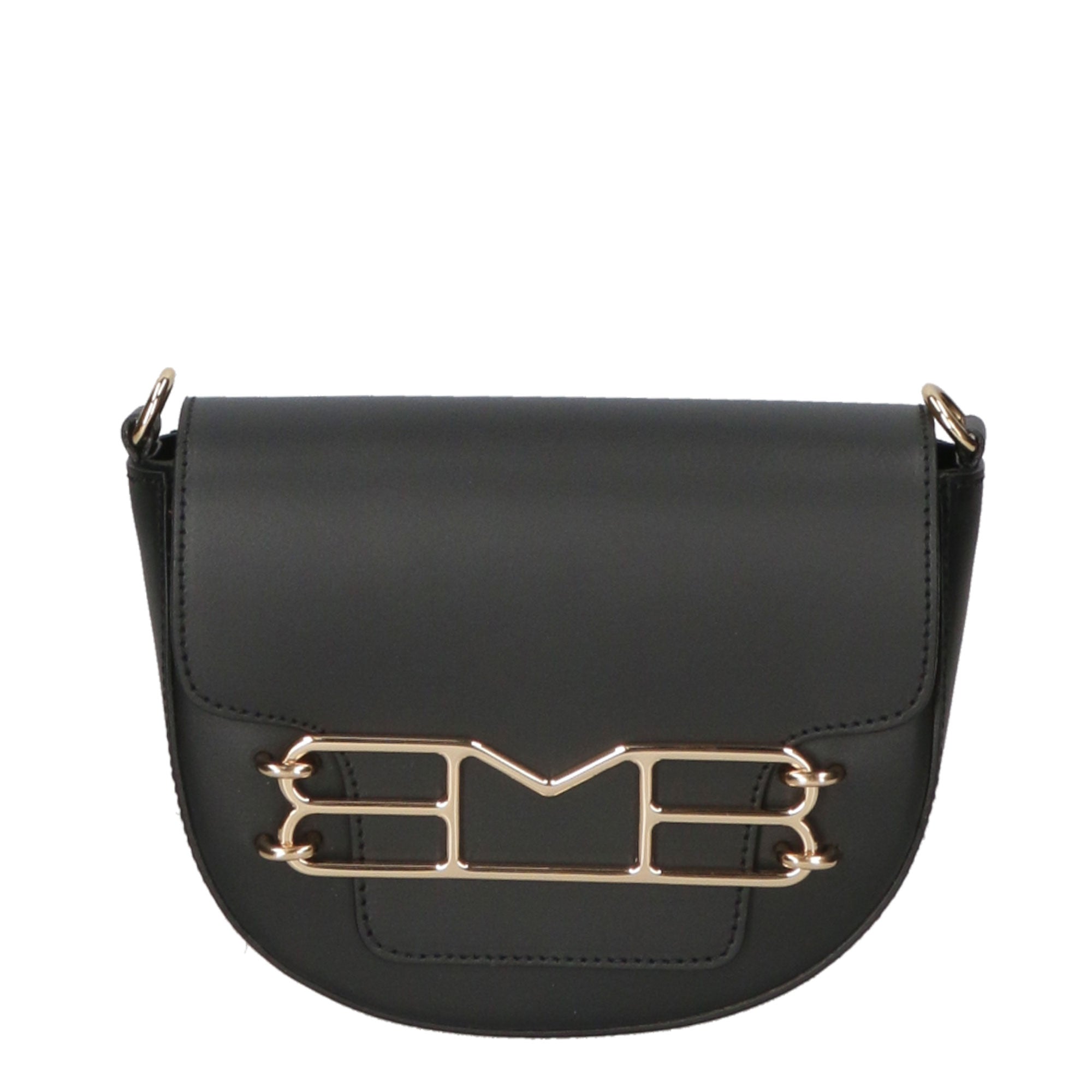 Borsa a tracolla da donna 100% pelle MYB-8009-FW-NERO My Best Bag