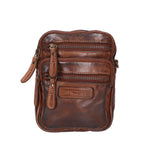 Borsa a tracolla da uomo Vera pelle RFID HILB-3192W-T.MORO Hill Burry