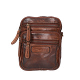 Borsa a tracolla da uomo Vera pelle RFID HILB-3192W-T.MORO Hill Burry