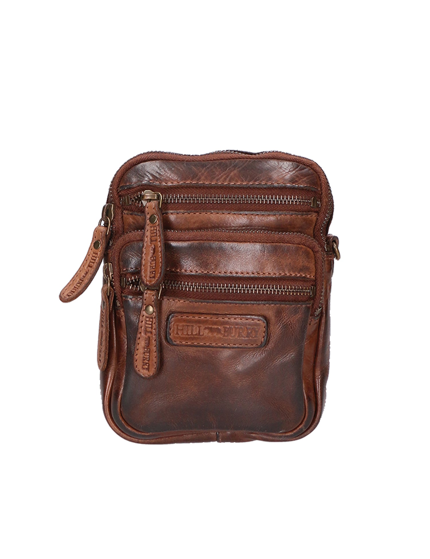 Borsa a tracolla da uomo Vera pelle RFID HILB-3192W-T.MORO Hill Burry