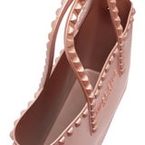 Borsa a mano da donna 100% Pvc FLAT GLAS M-ROSA ANTICO + OFF GOLD Marc Ellis