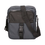 Borsa a tracolla uomo 100% PU Leather PCL3018-GREY-BLACK Northampton Polo Club