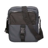 Borsa a tracolla uomo 100% PU Leather PCL3018-GREY-BLACK Northampton Polo Club