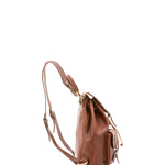 Zaino in vera pelle unisex Made in Italy 4030-MARRONE Alessia Firenze