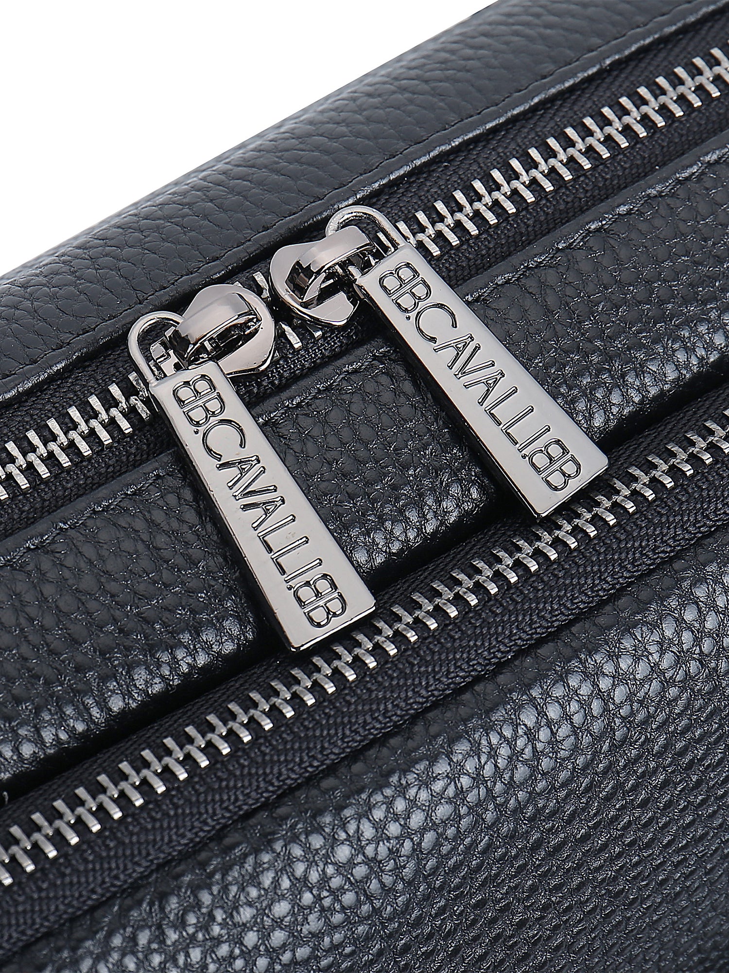 Borsa a mano da uomo 100% vera pelle BC1483-BLACK B Cavalli