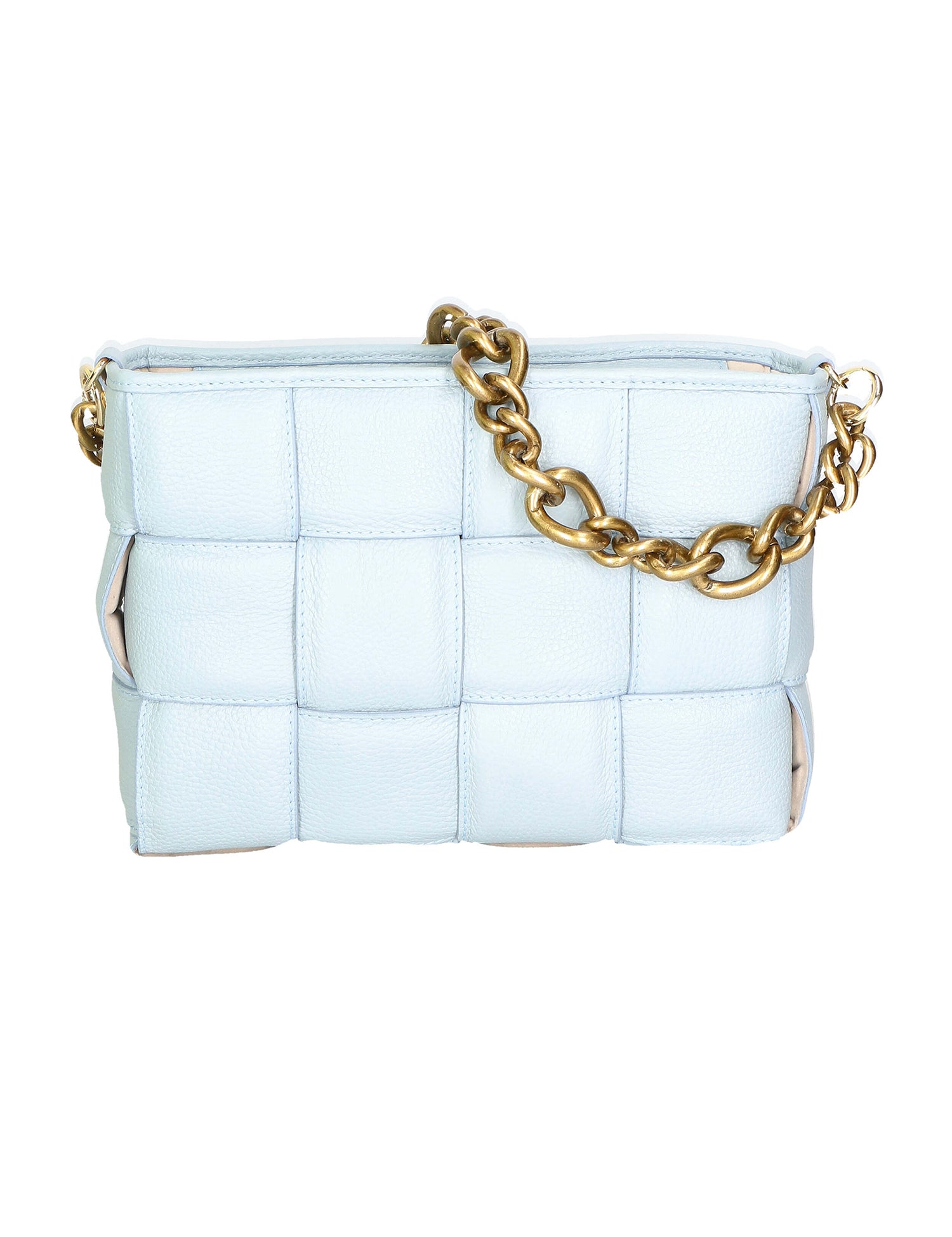 Agostina Borsa a mano da donna Vera pelle 04691-D92 CELESTE HEAVENLY Gave Lux