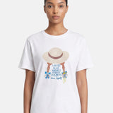 T-shirt in 84% Cotone 16% Elastan Bianco