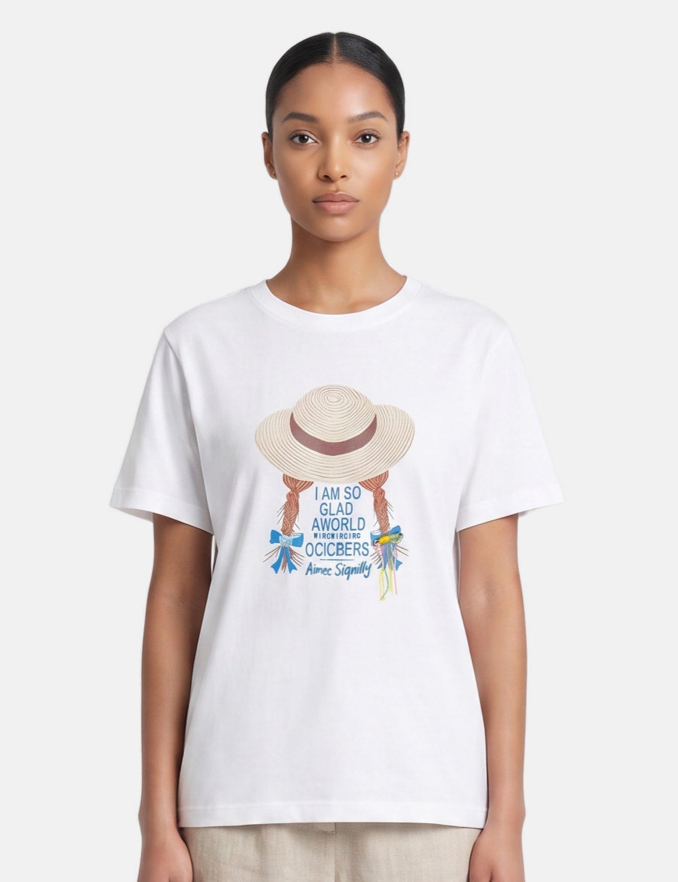 T-shirt in 84% Cotone 16% Elastan Bianco