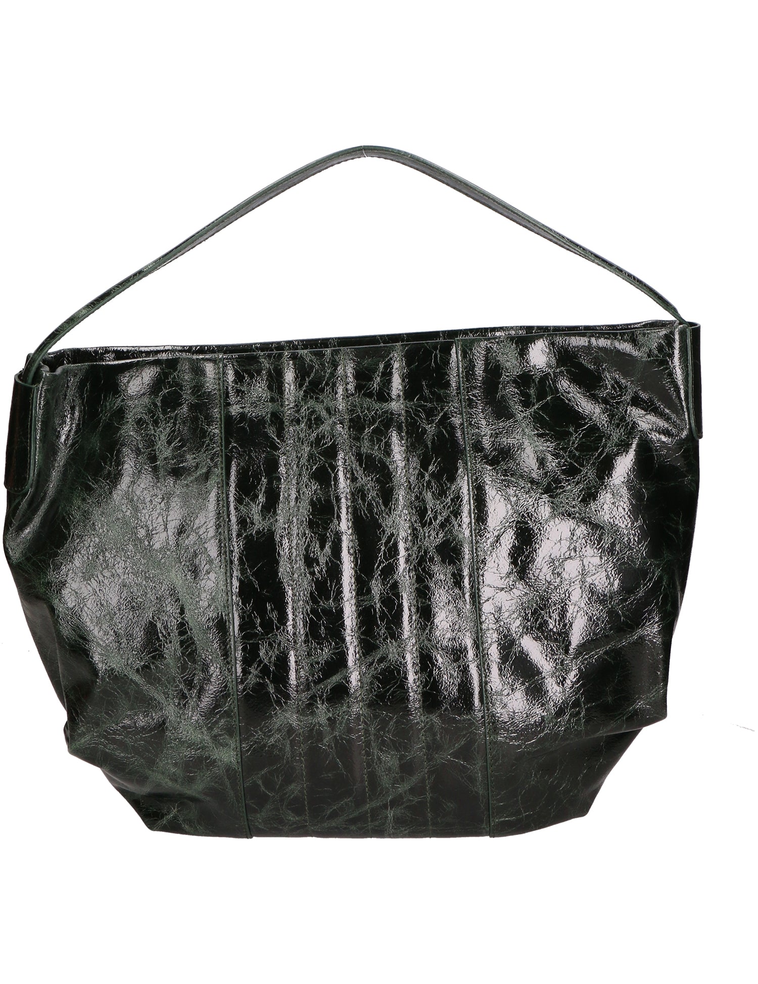 Vanda Borsa a spalla da donna Vera pelle 06507-017 VERDE BOTTIGLIA Gave Lux