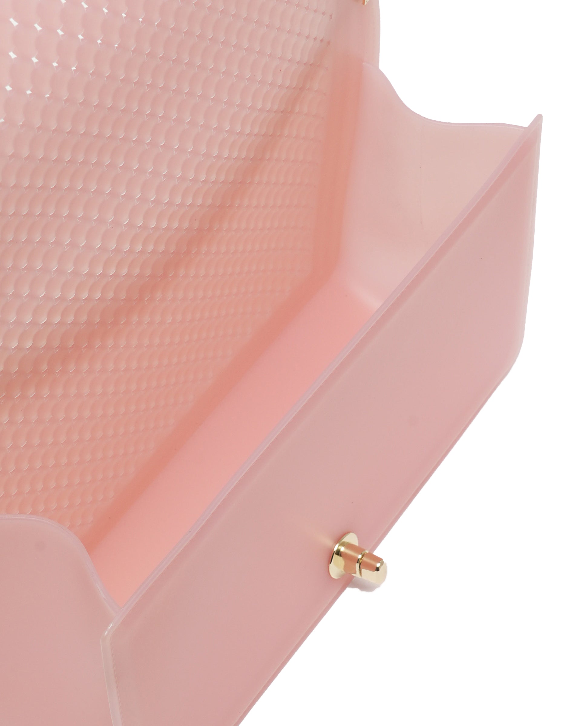 Borsa a mano da donna 100% Pvc FLAT M BALL-MAUVE + LIGHT GOLD Marc Ellis