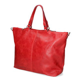Elisamaria Borsa a spalla da donna Vera pelle 80055-ROSSO Gave Lux