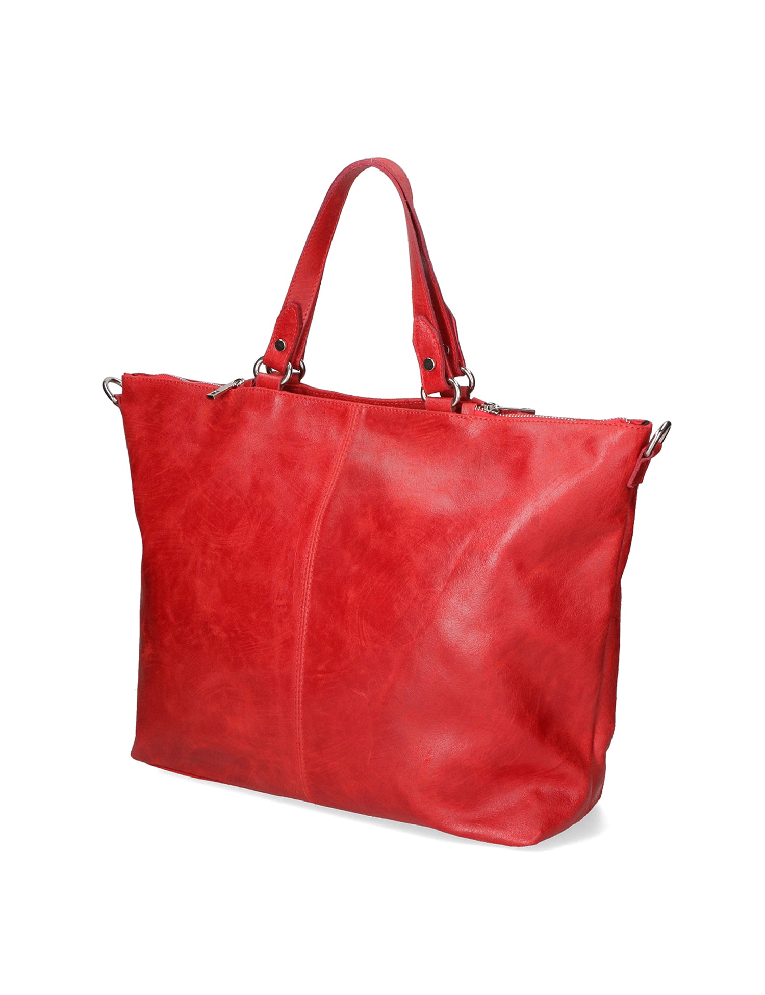 Elisamaria Borsa a spalla da donna Vera pelle 80055-ROSSO Gave Lux