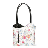 Elsa Borsa a spalla da donna Vera pelle 80056-D28 NERO BLACK Gave Lux