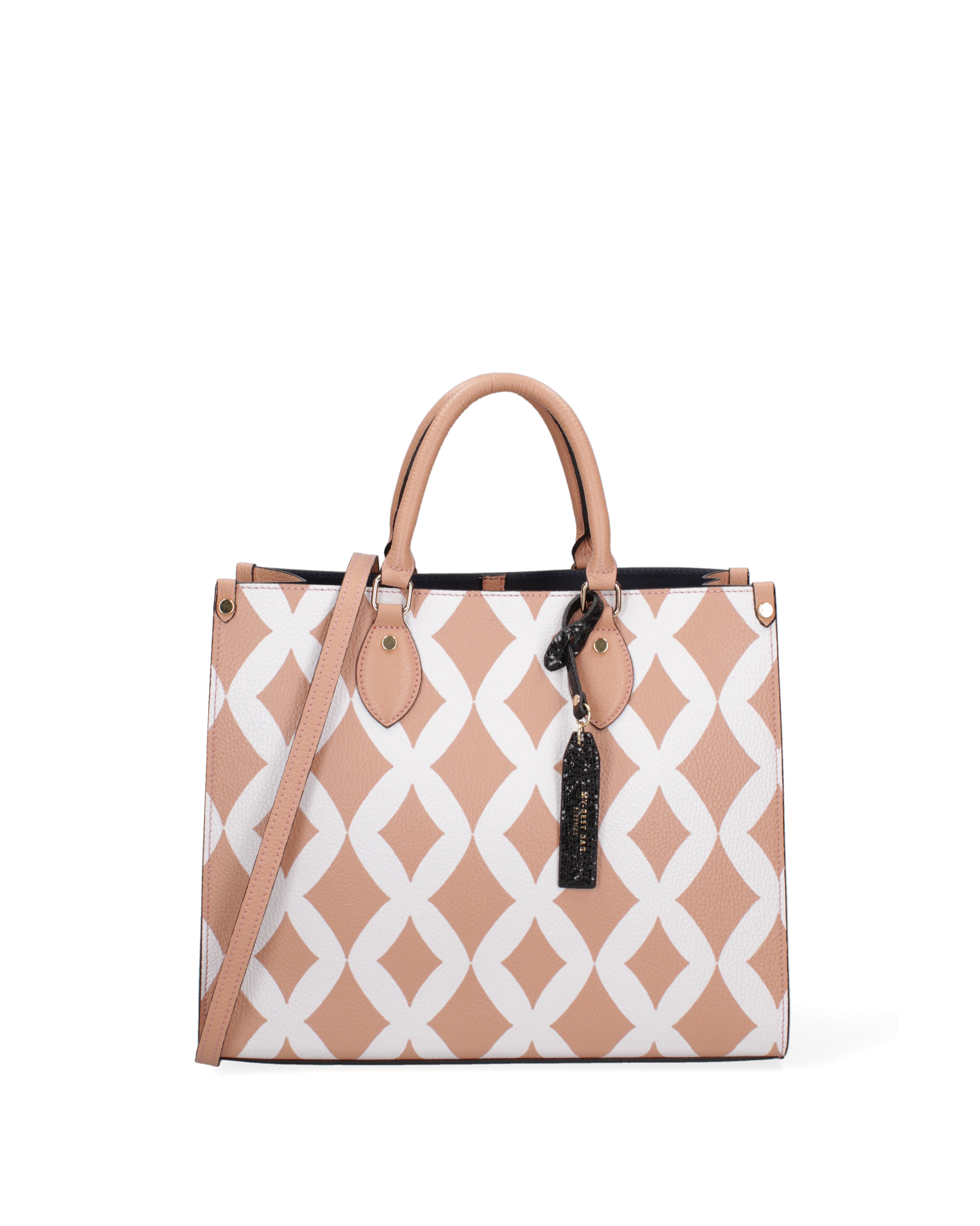 Borsa a mano da donna Vera pelle MYB-02995-SS-ROSA ANTICO My Best Bag