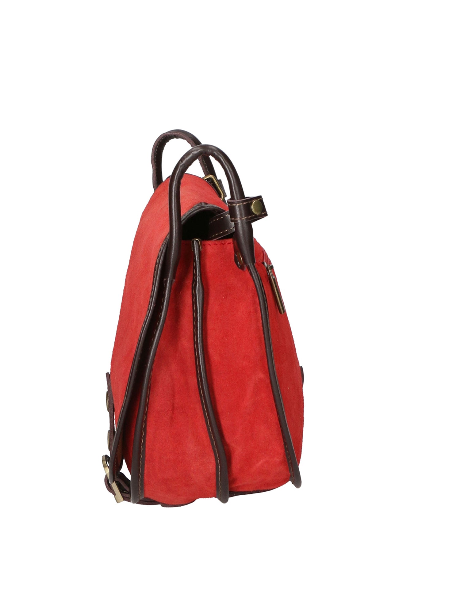 Brigitta Borsa a tracolla da donna Vera pelle 10026-ROSSO RED Gave Lux