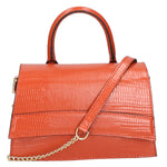 Ariel Borsa a mano da donna Vera pelle 05458-LU35 MATTONE DARK ORANGE Gave Lux