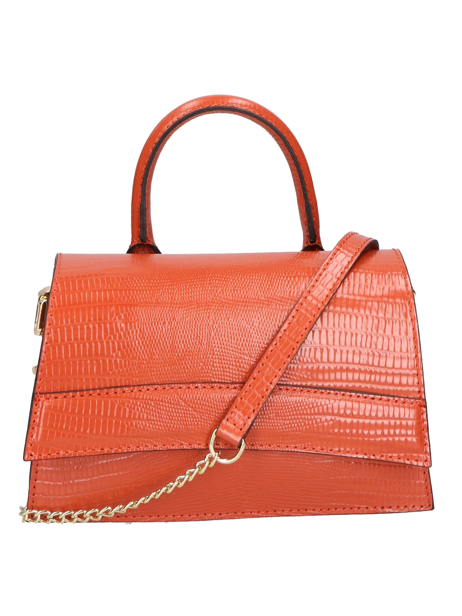 Ariel Borsa a mano da donna Vera pelle 05458-LU35 MATTONE DARK ORANGE Gave Lux