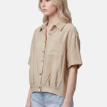 Blusa in 86 Lyocell 14 Poliestere Cammello