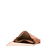 Borsa a mano unisex in vera pelle Made in Italy 4017-MIELE Alessia Firenze