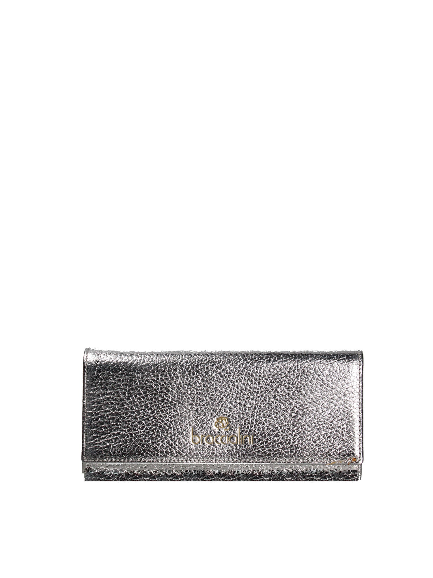 Elowen B16701GR-ARGENTO Portafoglio donna vera pelle Braccialini