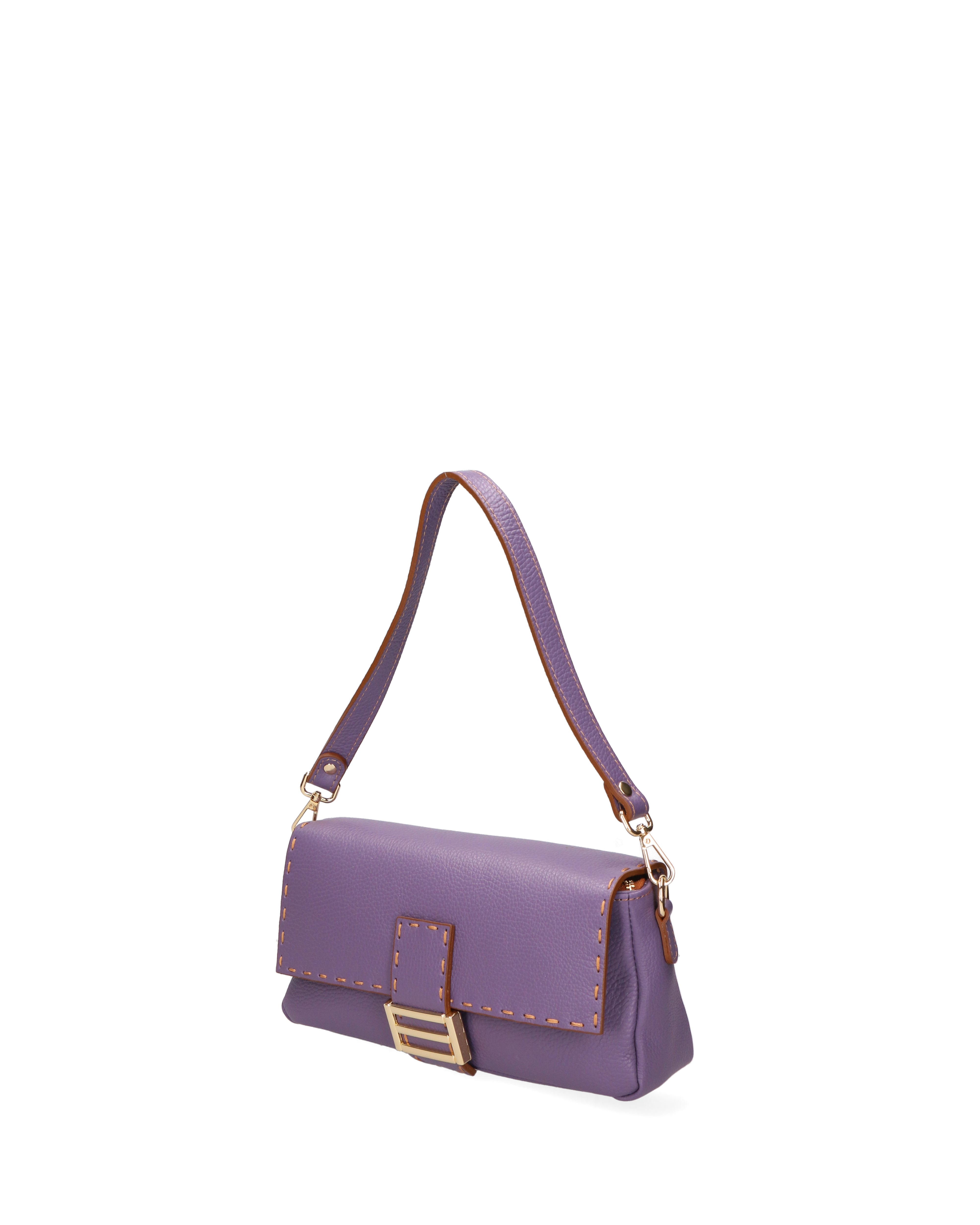 Wally Borsa a spalla da donna Vera pelle 06869-D87 VIOLET Gave Lux