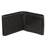 Portafoglio unisex vera pelle Made in Italy Vacchetta Ingrassata SN1828347-BLACK Santini Firenze