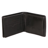 Portafoglio unisex vera pelle Made in Italy Vacchetta Ingrassata SN1828347-BLACK Santini Firenze