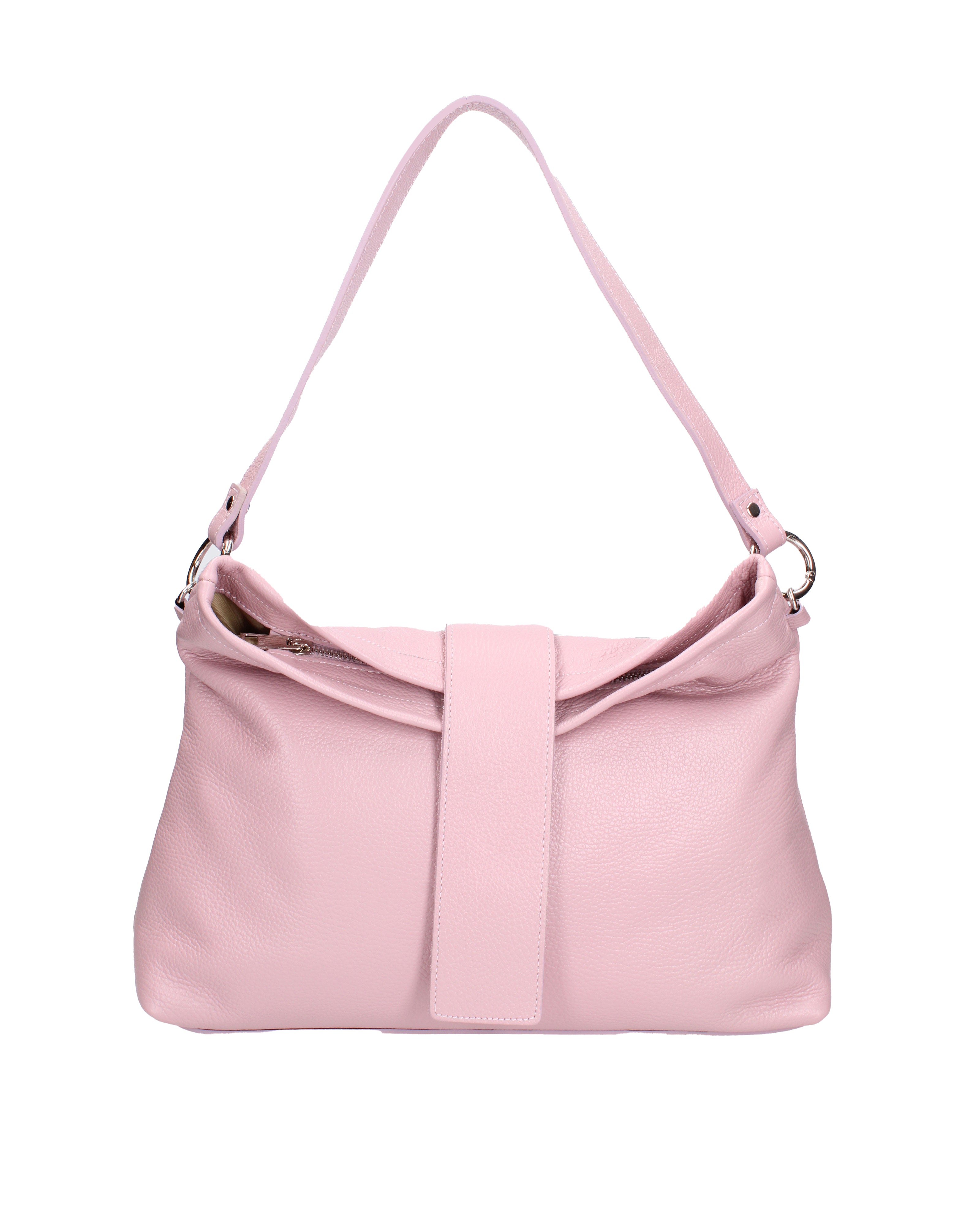 Grace Borsa a spalla da donna Vera pelle 07158-D56 PINK Viola Castellani