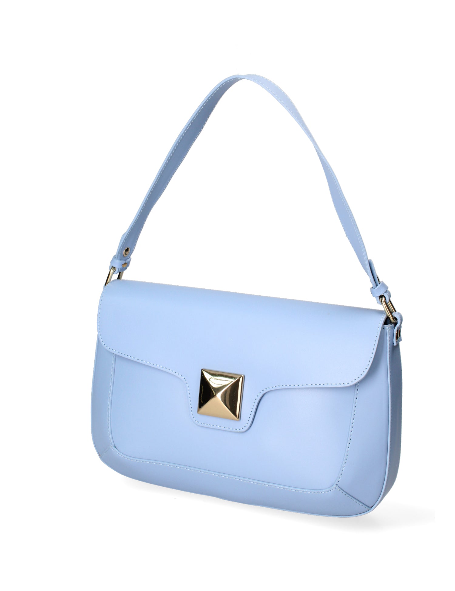 Astrea Borsa a spalla da donna 100% pelle 06015-L220 AZZURRO Gave Lux