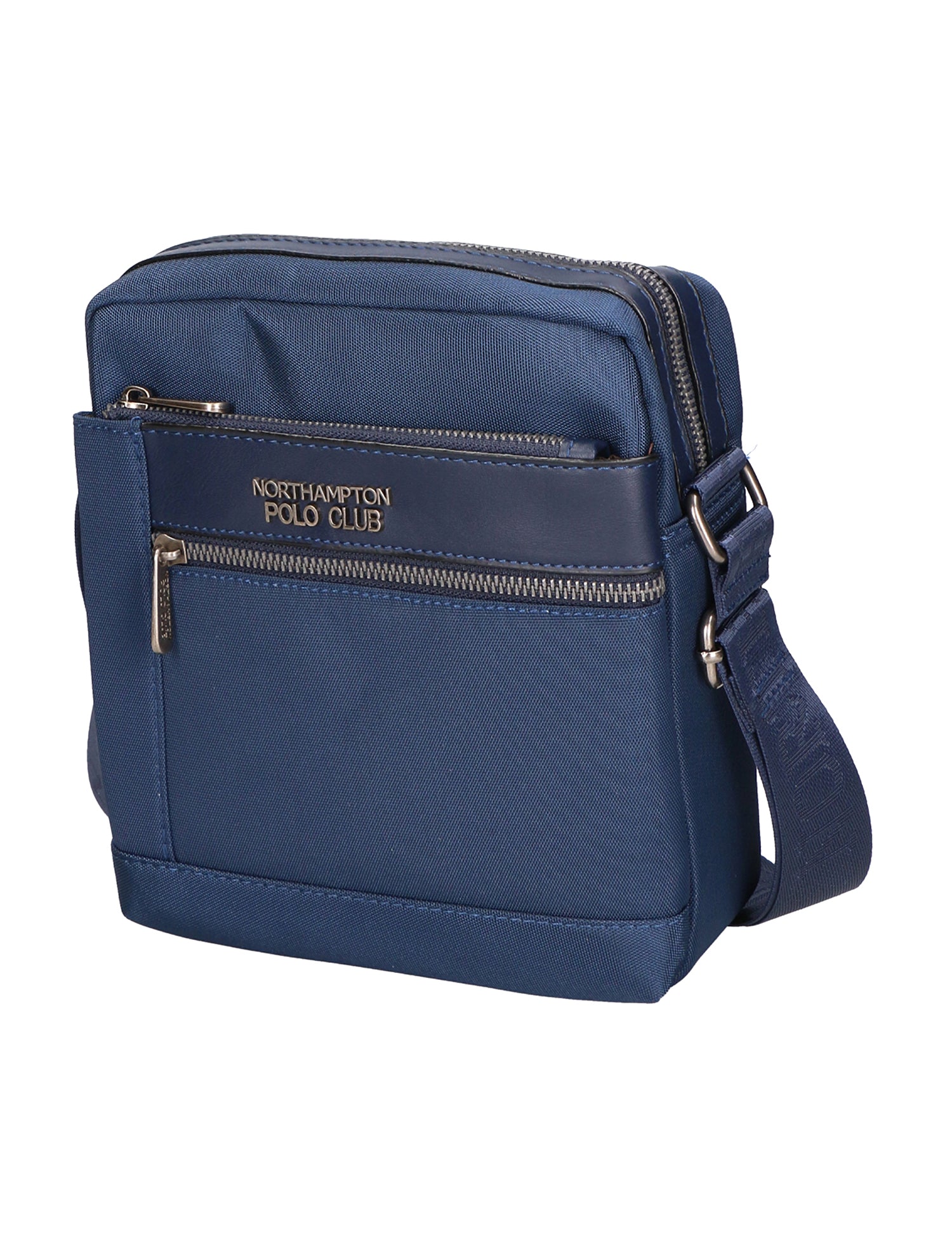 Borsa a tracolla uomo Pelle PU Vegan PCL3067-BLU Northampton Polo Club