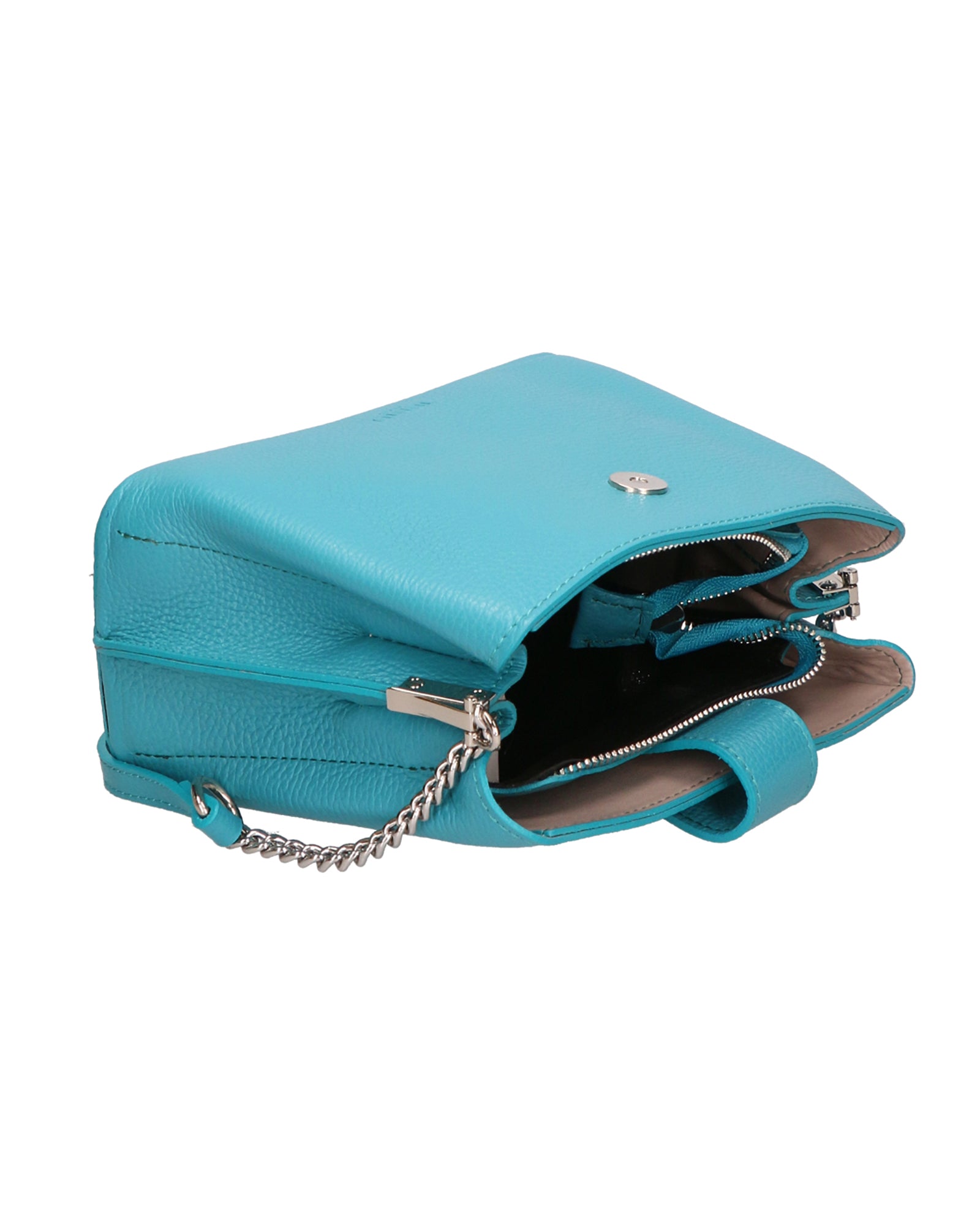 Eridana Borsa a tracolla da donna Vera pelle 1137-CIELO Gave Lux