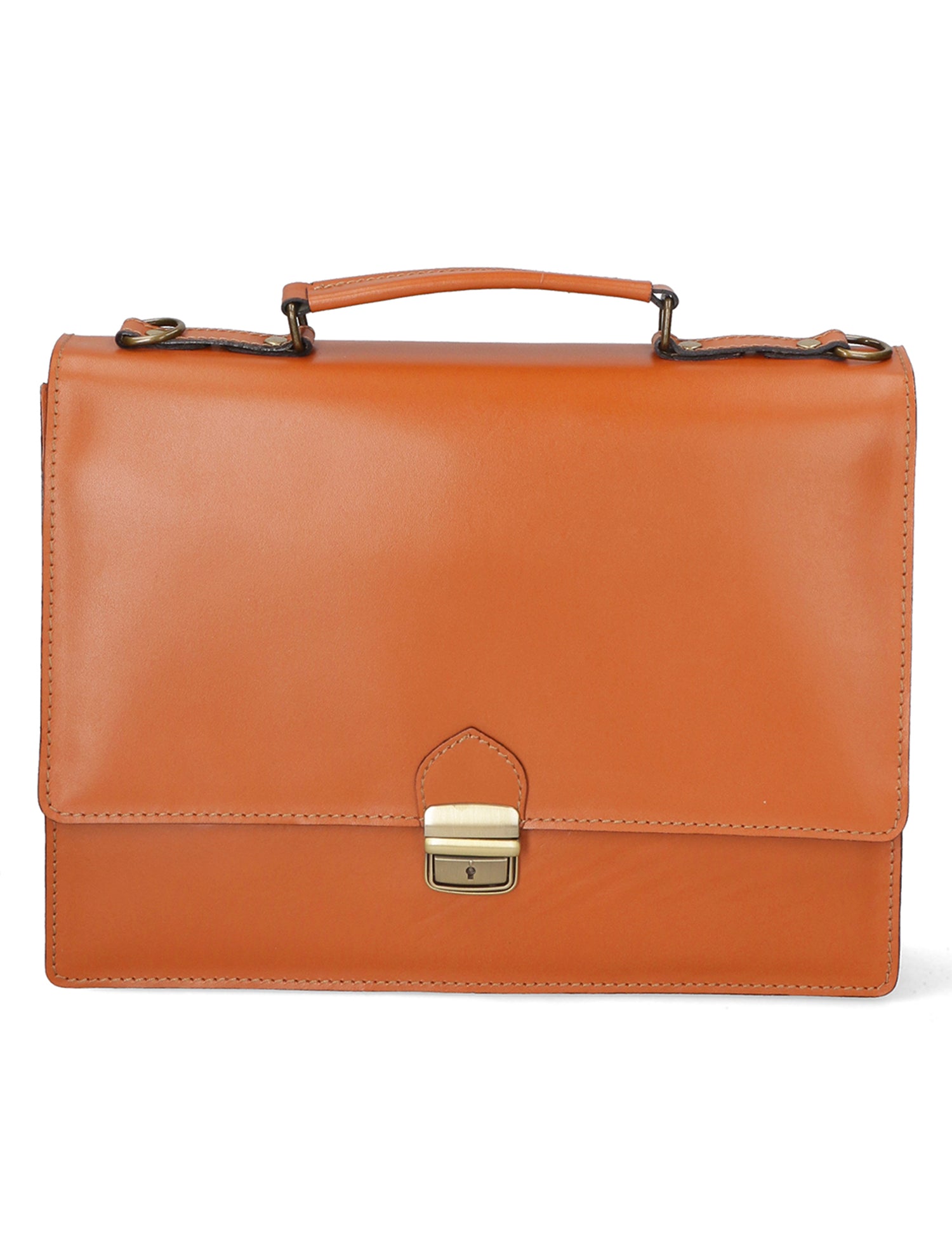Ivo 7003-CUOIO Borsa da lavoro unisex in vera pelle Gave Lux