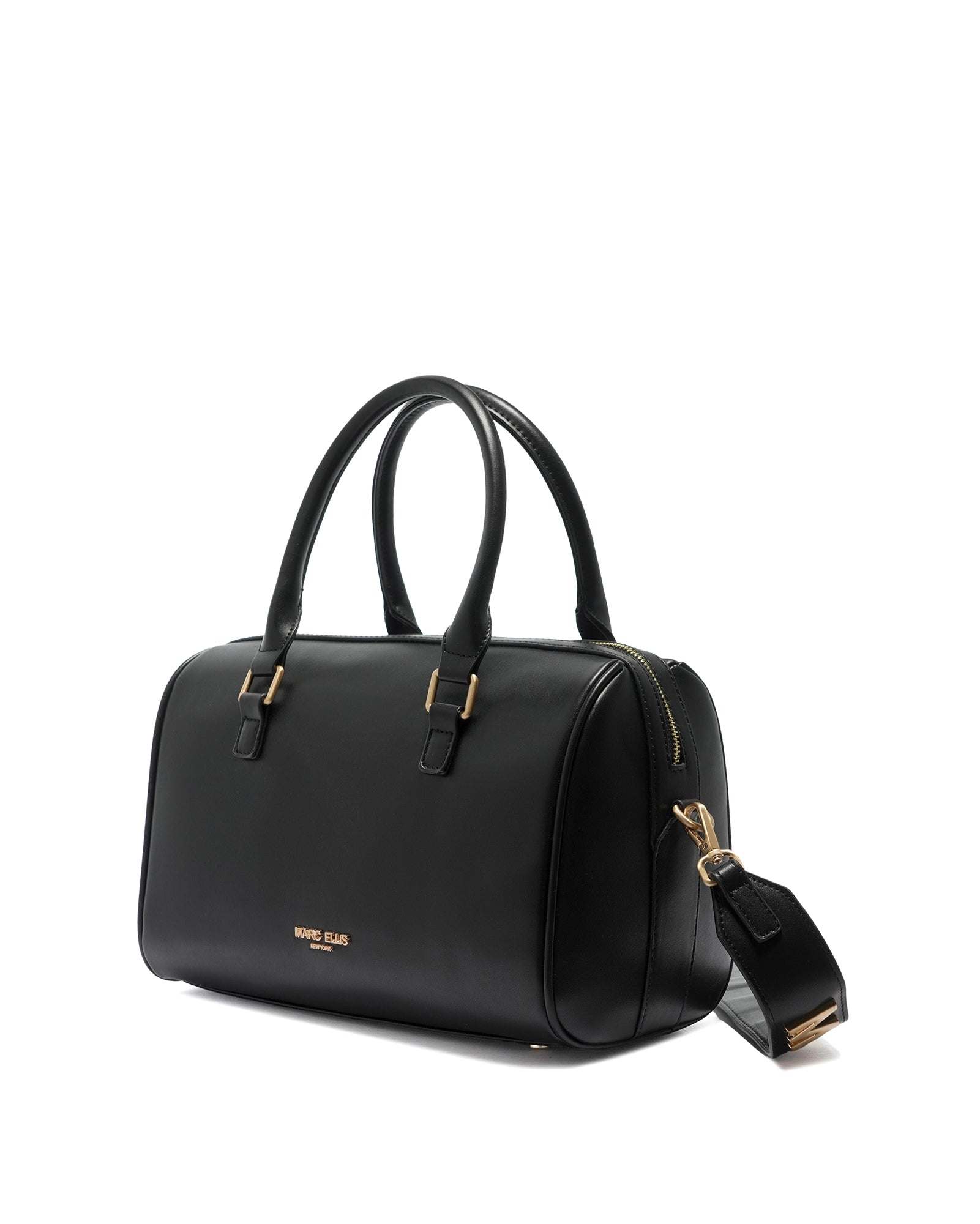 Borsa a mano da donna 100% poliestere JUDY-MACRO-BLACK-BRUSH GOLD Marc Ellis