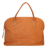Borsa a mano da donna 100% pelle scamosciata MYB-6014-FW-03292 CUOIO COGNAC My Best Bag