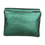 Angelica Pochette da donna Vera pelle 05413-L016 VERDE SCURO Gave Lux