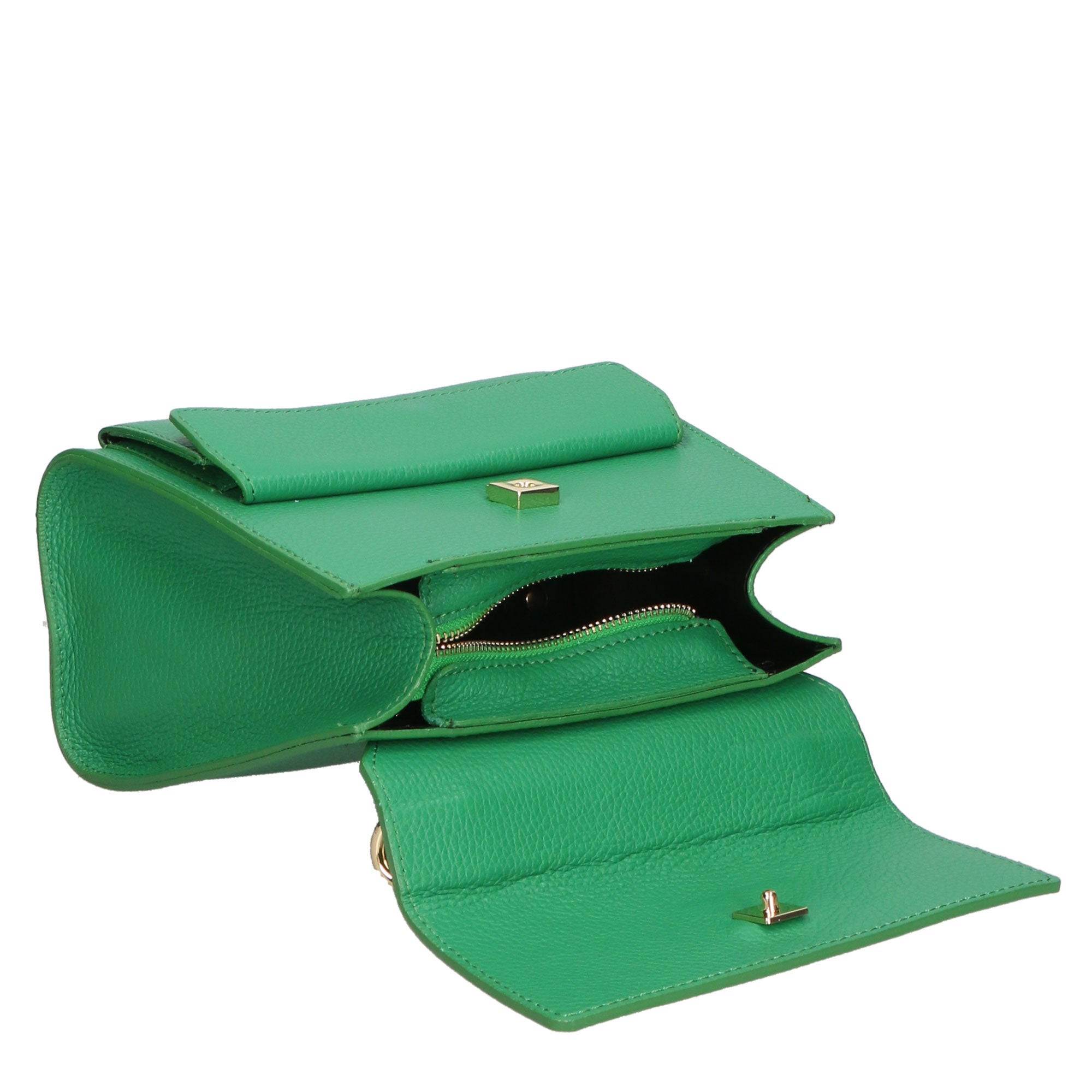 Borsa a mano da donna Vera pelle MYB-6034-FW-VERDE My Best Bag