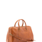 Borsa da viaggio unisex in vera pelle 100% cotone 4040-MIELE Alessia Firenze