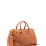 Borsa da viaggio unisex in vera pelle 100% cotone 4040-MIELE Alessia Firenze