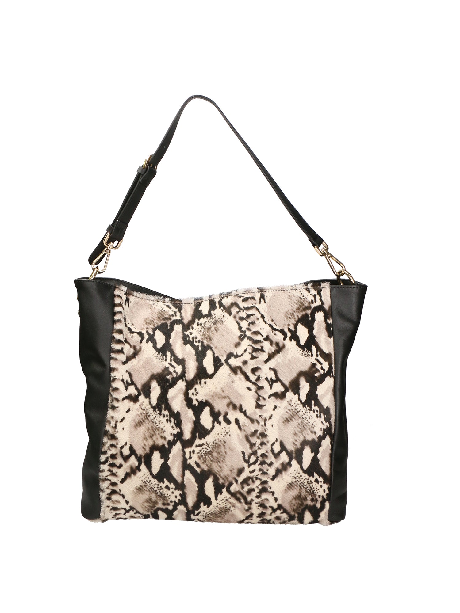 Asia Borsa a spalla da donna Vera pelle 05475-PITONE BIANCO 008 Gave Lux