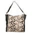 Asia Borsa a spalla da donna Vera pelle 05475-PITONE BIANCO 008 Gave Lux