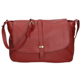 Veronica Borsa a spalla da donna Vera pelle 06519-D10 ROSSO SCURO Gave Lux